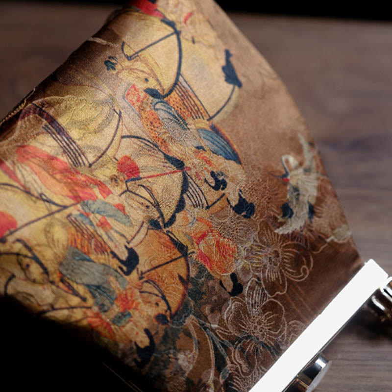 Sac de transport marron pour tapis de yoga avec poignée en métal | Sons de guérison