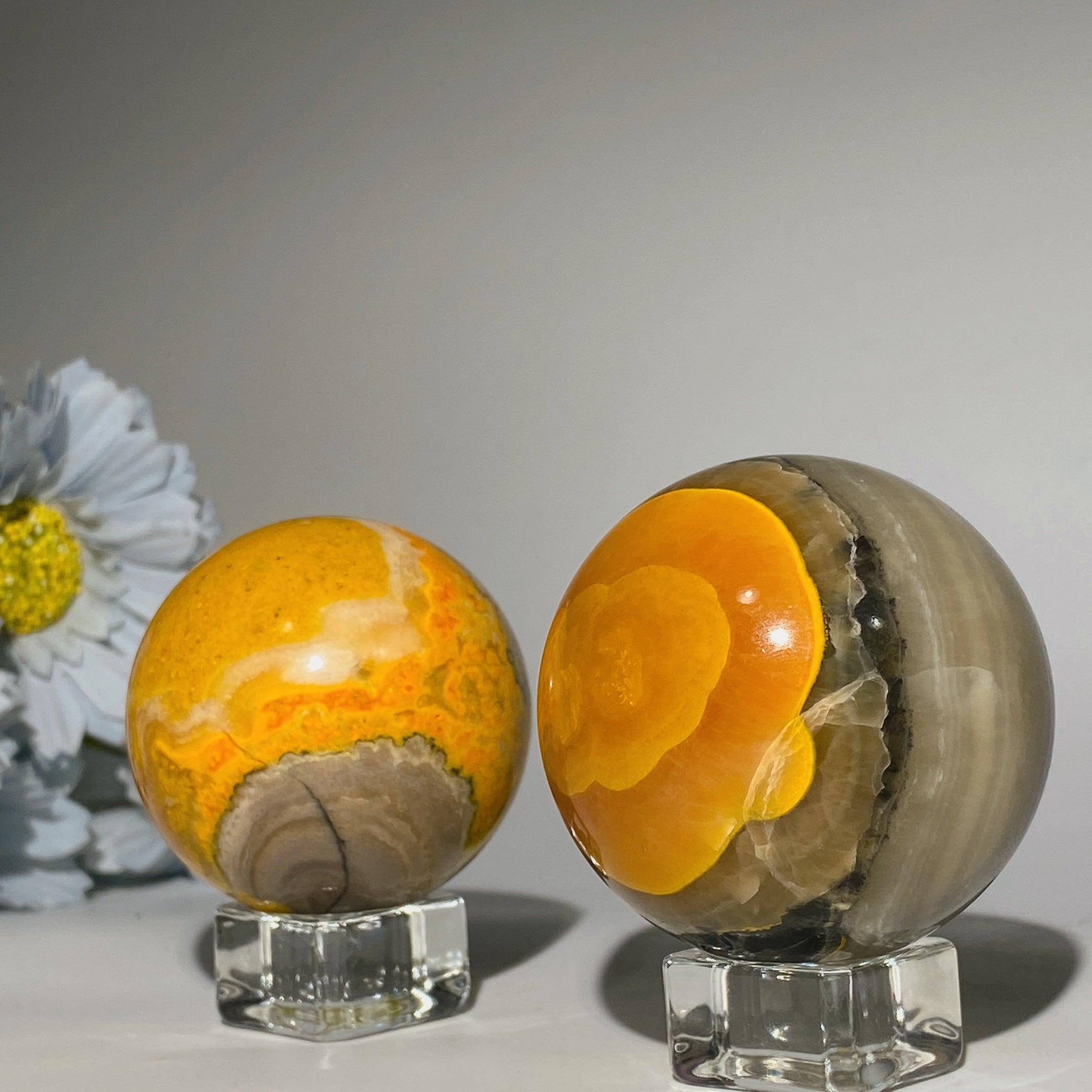 Bumble Bee Jasper Crystal Sphere 1.8-2.5 Inches Healing