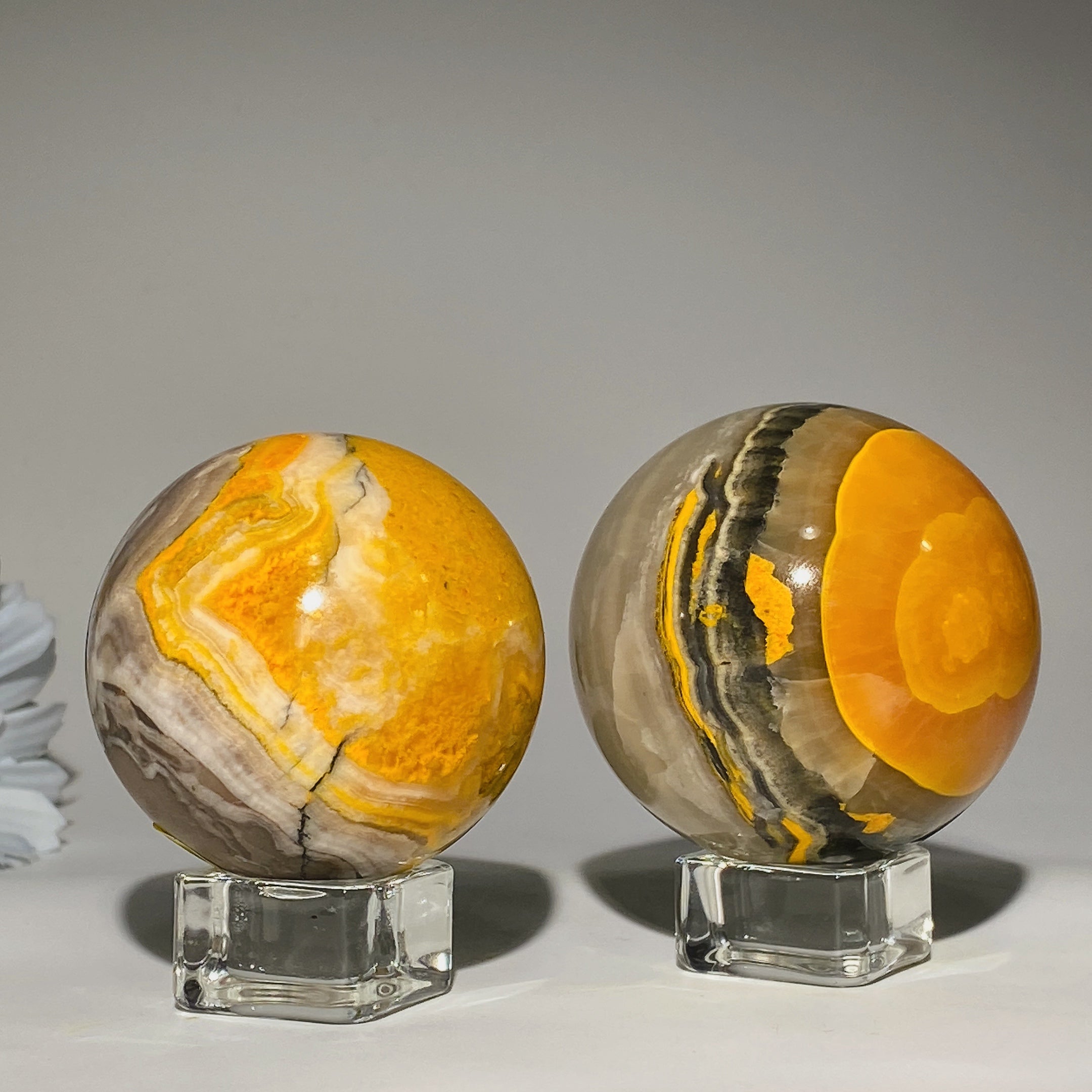 Bumble Bee Jasper Crystal Sphere 1.8-2.5 Inches Healing