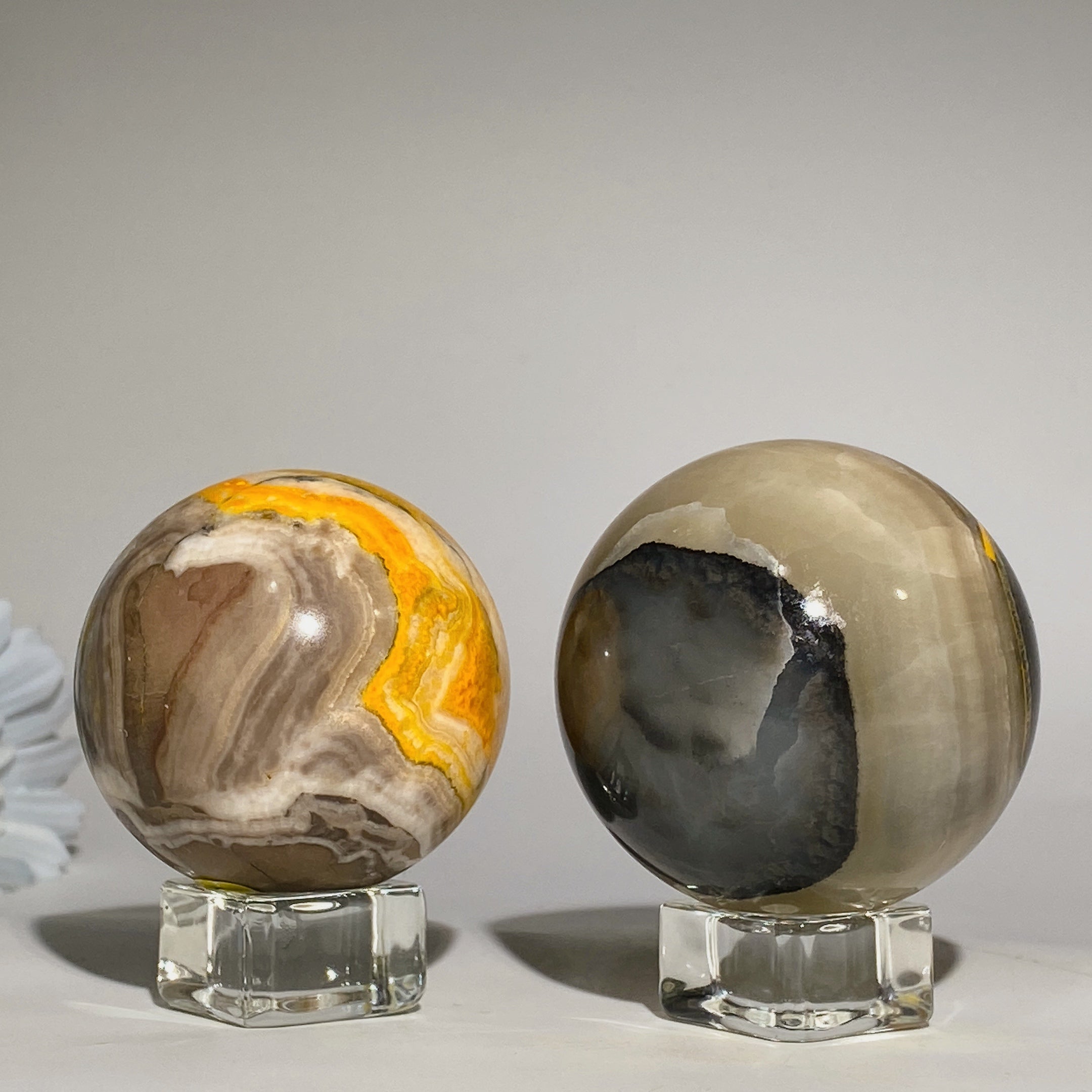 Bumble Bee Jasper Crystal Sphere 1.8-2.5 Inches Healing