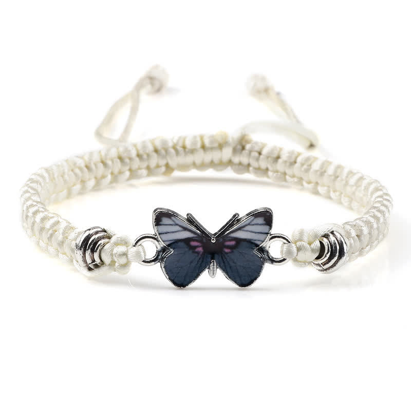Bracelet spirituel Papillon Liberté Amour Cordon