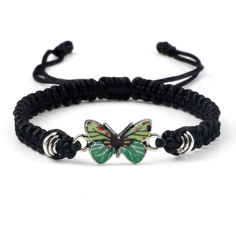 Bracelet spirituel Papillon Liberté Amour Cordon