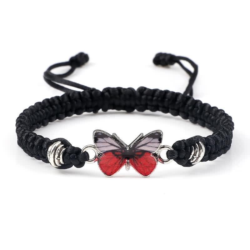 Bracelet spirituel Papillon Liberté Amour Cordon