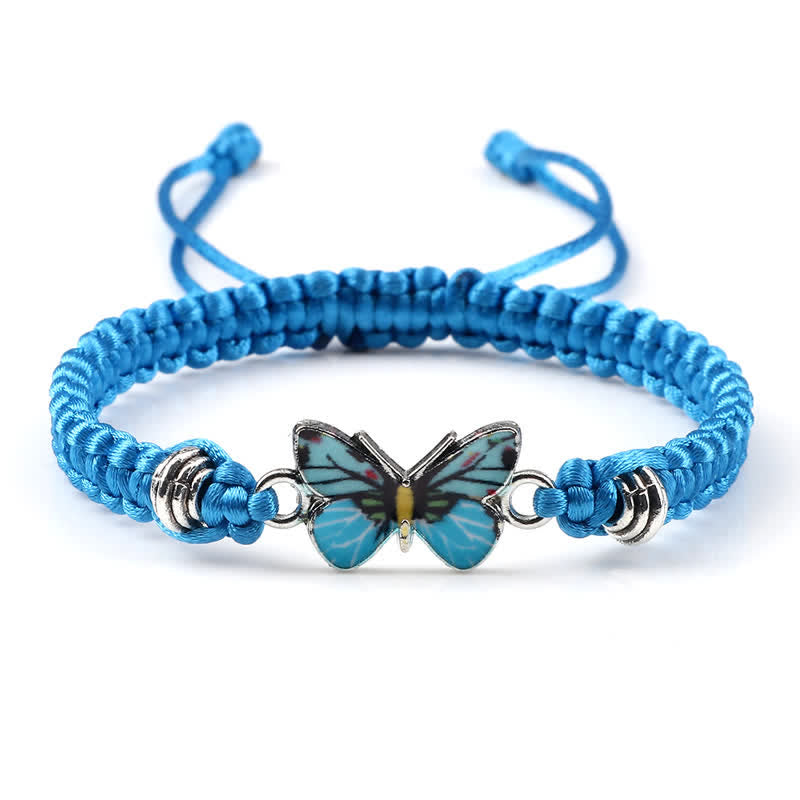 Bracelet spirituel Papillon Liberté Amour Cordon