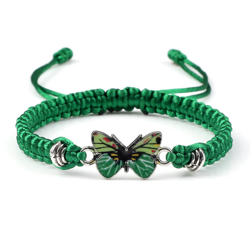 Bracelet spirituel Papillon Liberté Amour Cordon