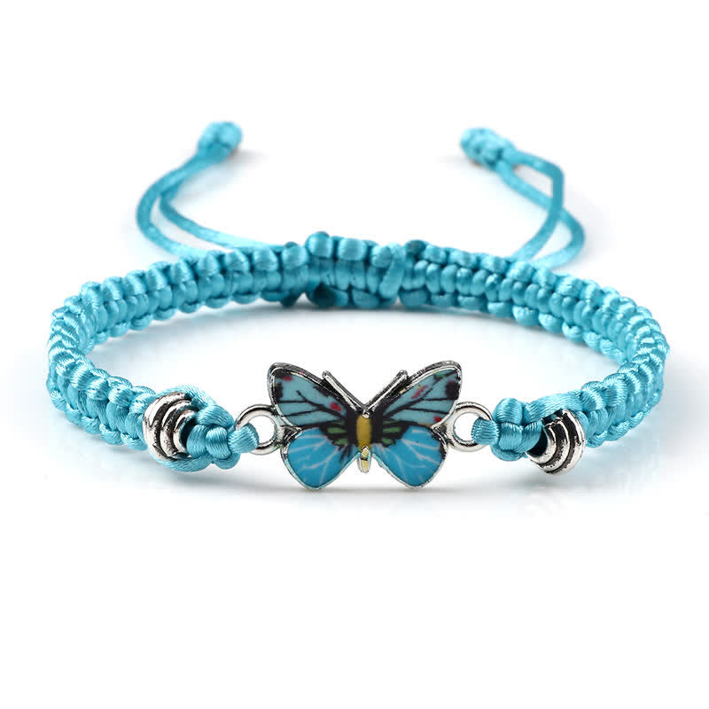 Bracelet spirituel Papillon Liberté Amour Cordon