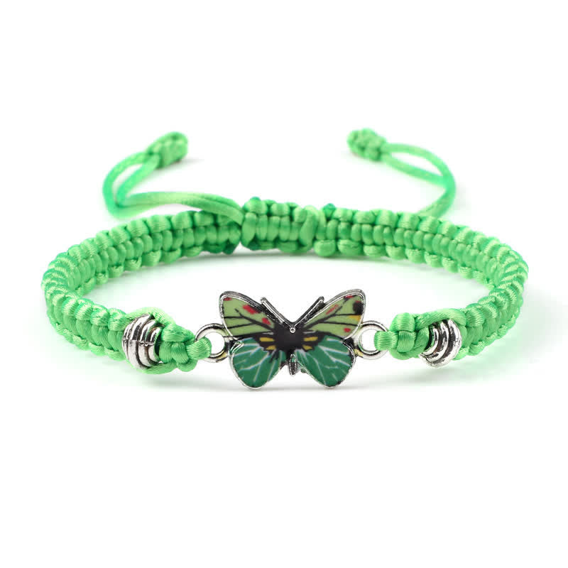 Bracelet spirituel Papillon Liberté Amour Cordon