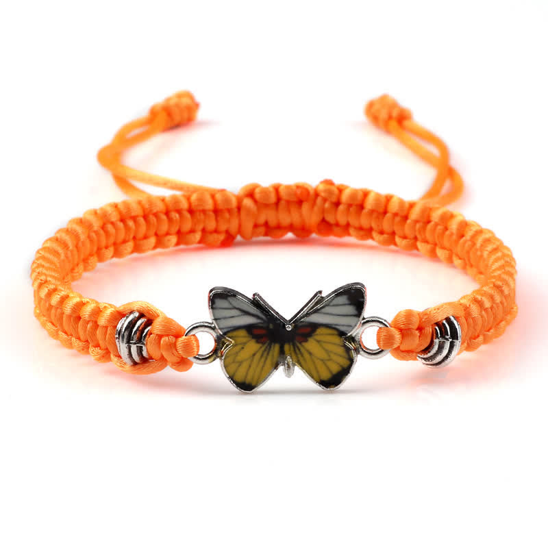 Bracelet spirituel Papillon Liberté Amour Cordon
