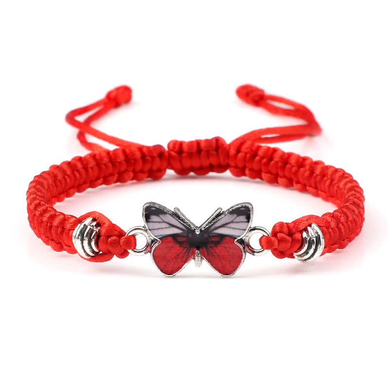 Bracelet spirituel Papillon Liberté Amour Cordon