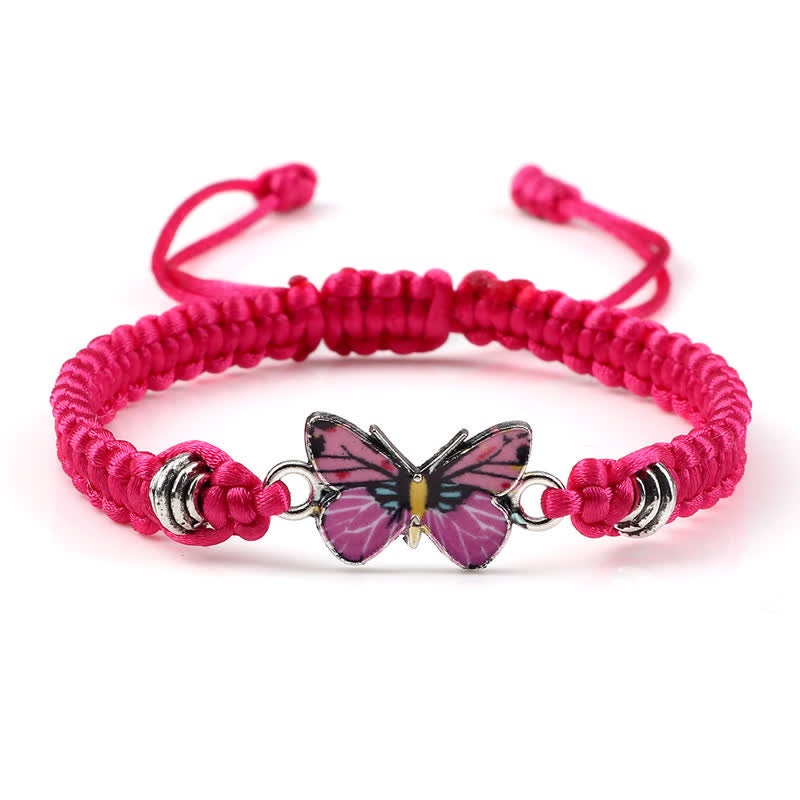 Bracelet spirituel Papillon Liberté Amour Cordon