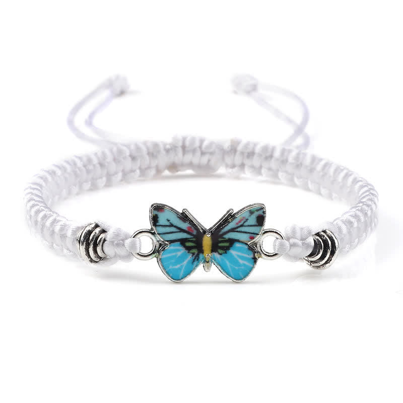 Bracelet spirituel Papillon Liberté Amour Cordon
