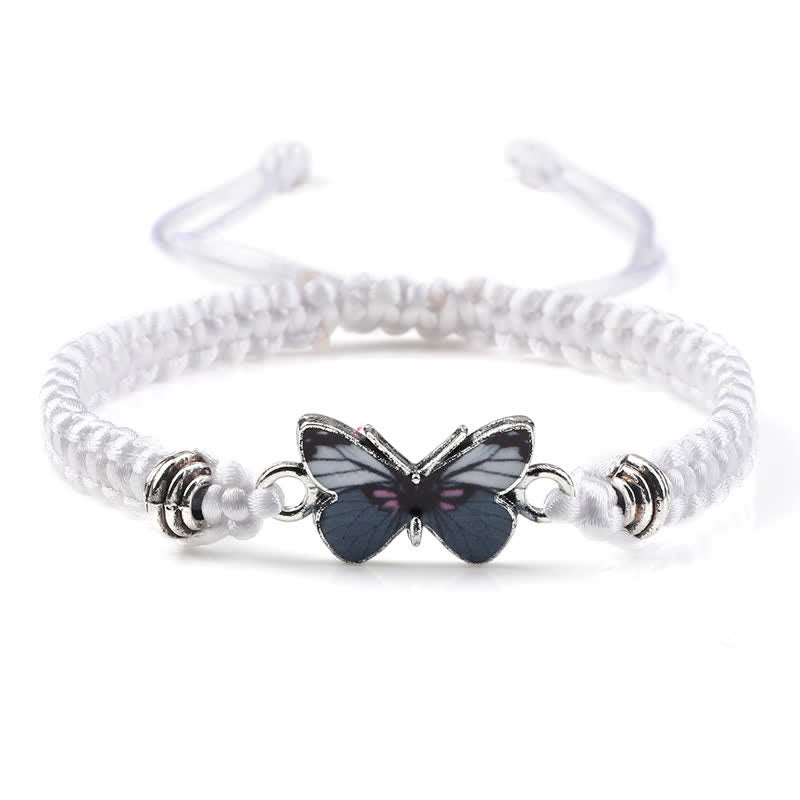 Bracelet spirituel Papillon Liberté Amour Cordon