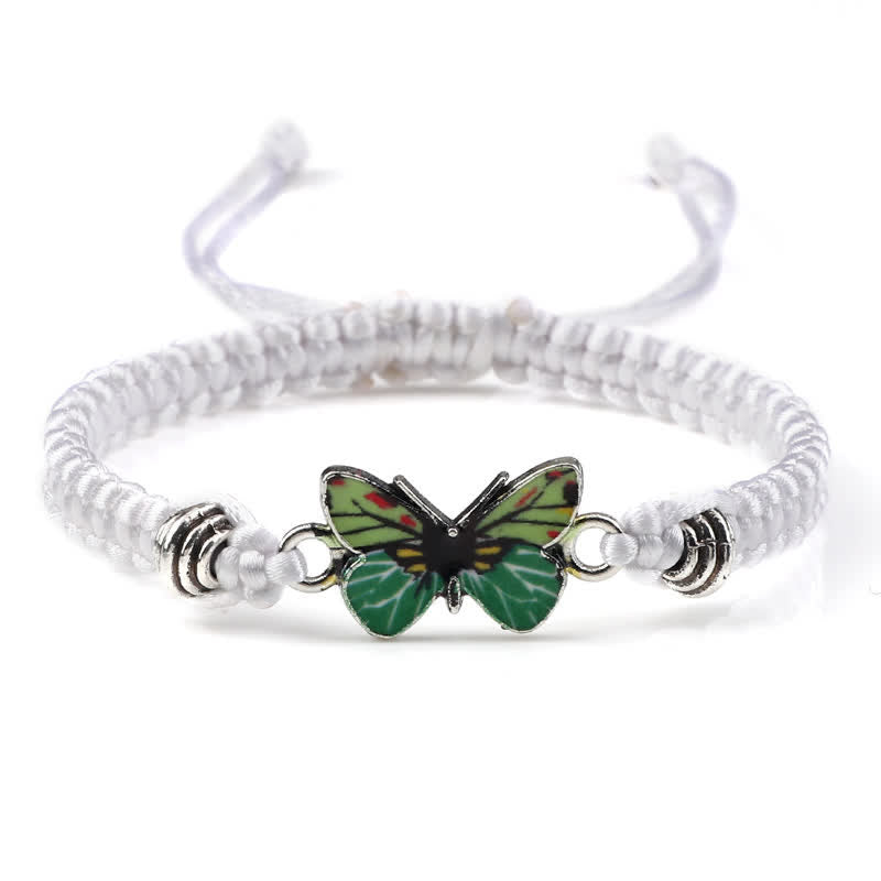 Bracelet spirituel Papillon Liberté Amour Cordon