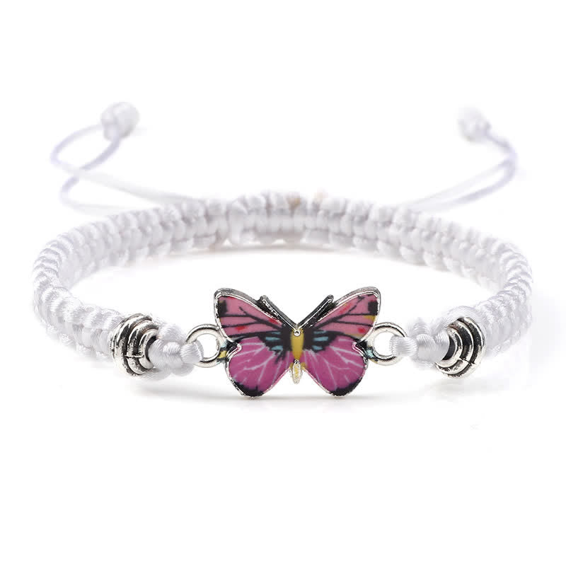 Bracelet spirituel Papillon Liberté Amour Cordon