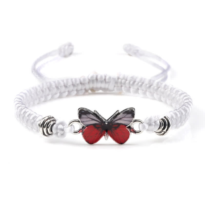 Bracelet spirituel Papillon Liberté Amour Cordon