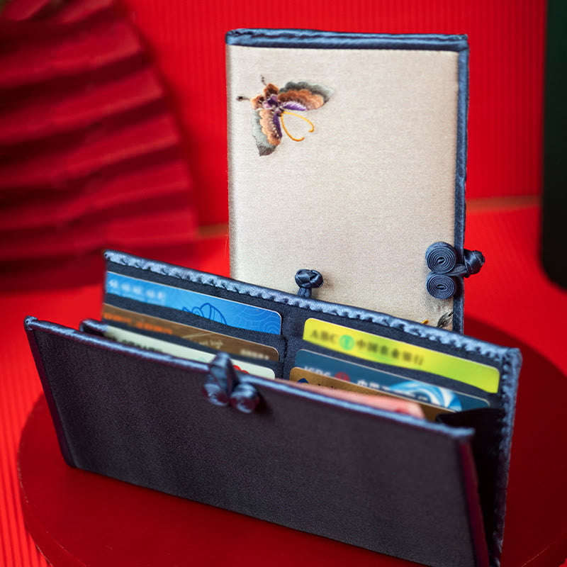 Sac à main brodé Orchidée papillon Su 20 cm Accessoire spirituel