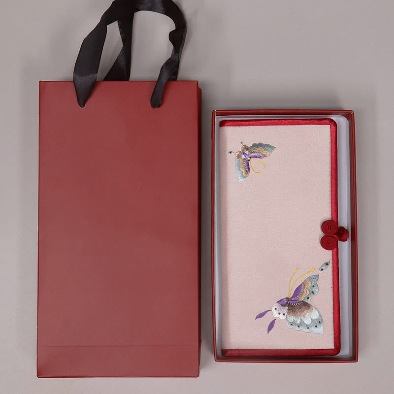 Sac à main brodé Orchidée papillon Su 20 cm Accessoire spirituel