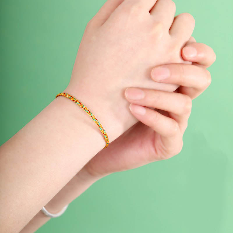 Dragon Scale Braid String Bracelet | Protection & Strength