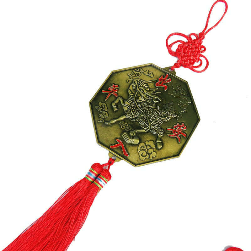 Feng Shui Bagua Map Mirror 10cm Chinese Knot Energy Balance