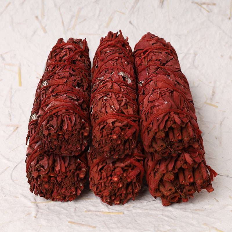 Dragon's Blood Sage Smudge Stick for Home Energy Cleansing