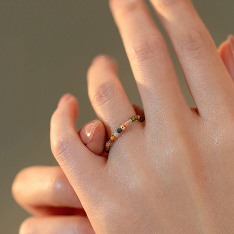 Tourmaline Spiritual Ring | 14k Gold-Plated Positive Love