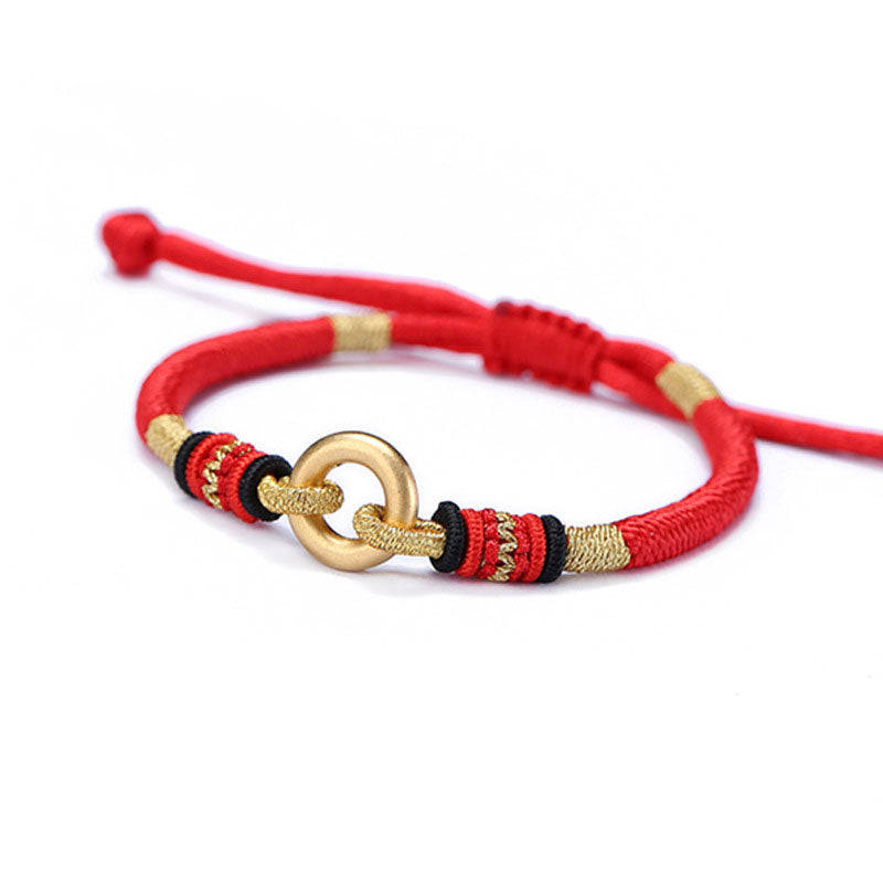 Unisex Red String Bracelet with Silver 999 for Protection and Luck