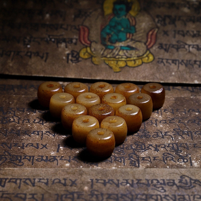 10mm Yak Bone Wrist Mala for Strength, Balance & Protection