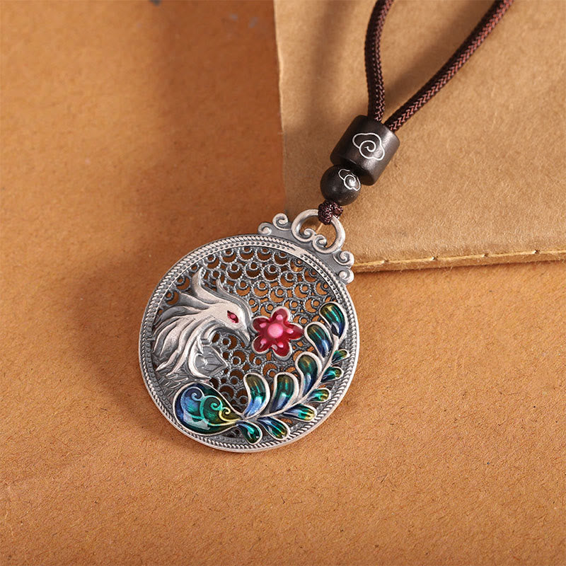 990 Sterling Silver Phoenix Necklace | Luck & Protection Charm