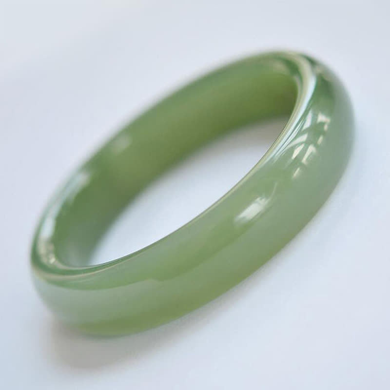 Jade Abundance Blessing Bangle Bracelet for Prosperity