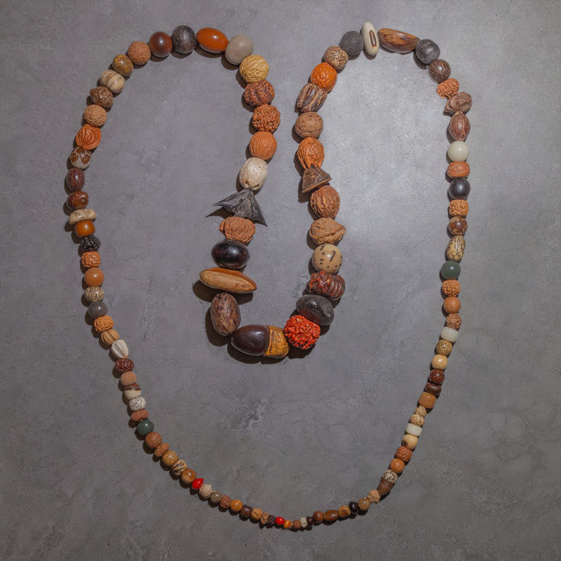 108 Beads Bodhi Seed Mala Bracelet for Luck & Wealth
