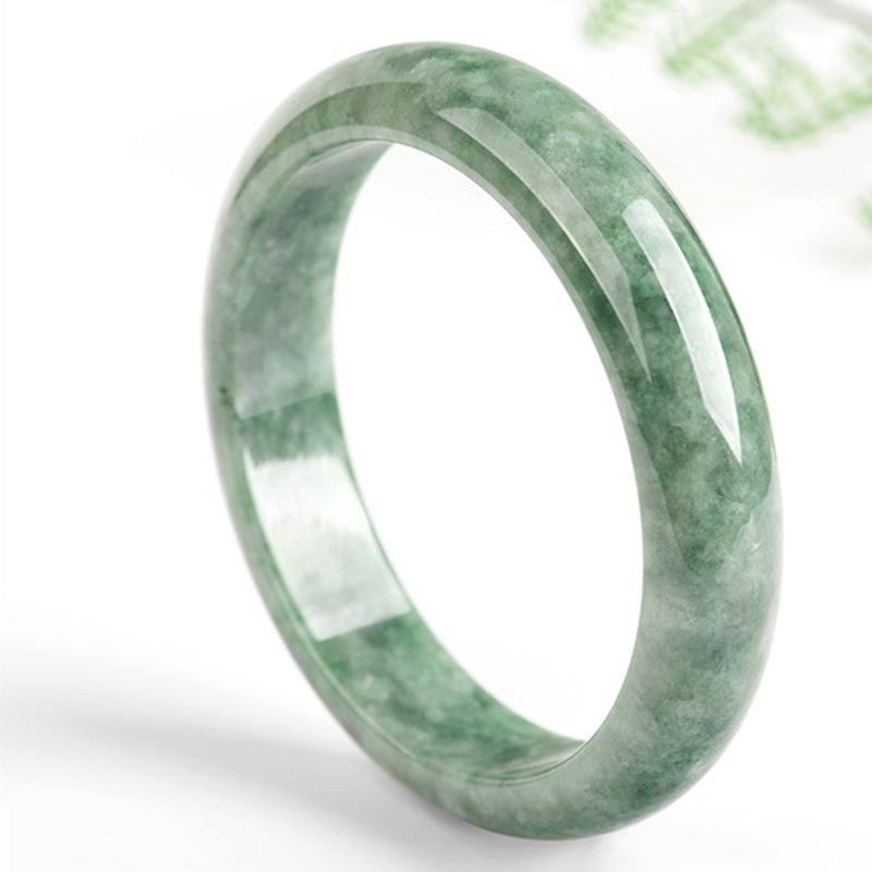 Natural Jade Luck Wealth Bangle Bracelet 58mm