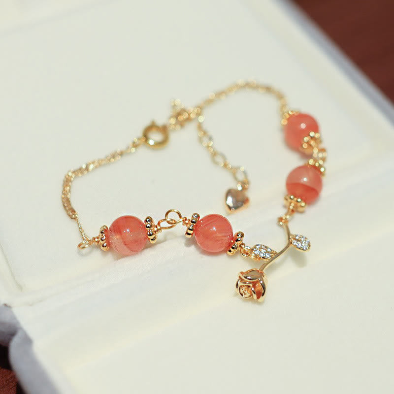 Red Agate Confidence & Calm Chain Bracelet