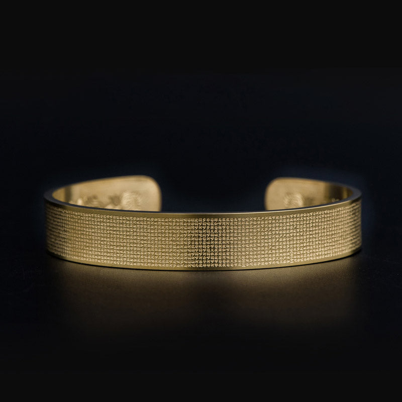 Unisex Titanium Steel Spiritual Bracelet with Shurangama Mantra