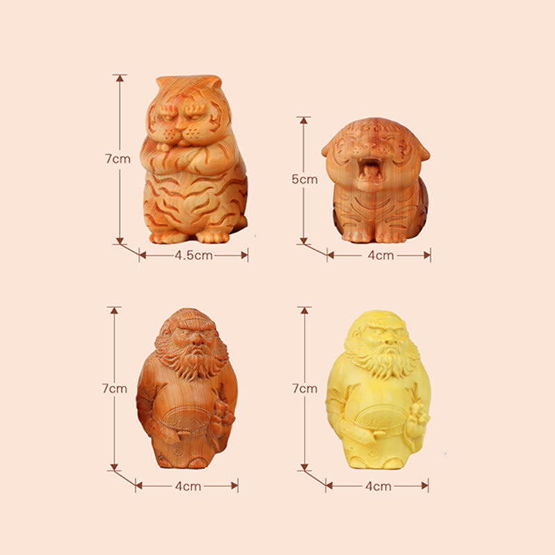 Boxwood & Thuja Sutchuenensis Spiritual Desk Statue Collection