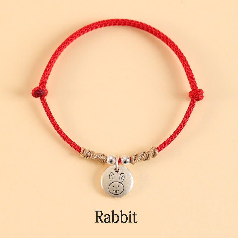 Chinese Zodiac Dragon Bracelet in 999 Sterling Silver for Luck
