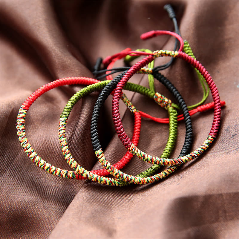 Multicolor Tibetan King Kong Knot Red String Bracelet