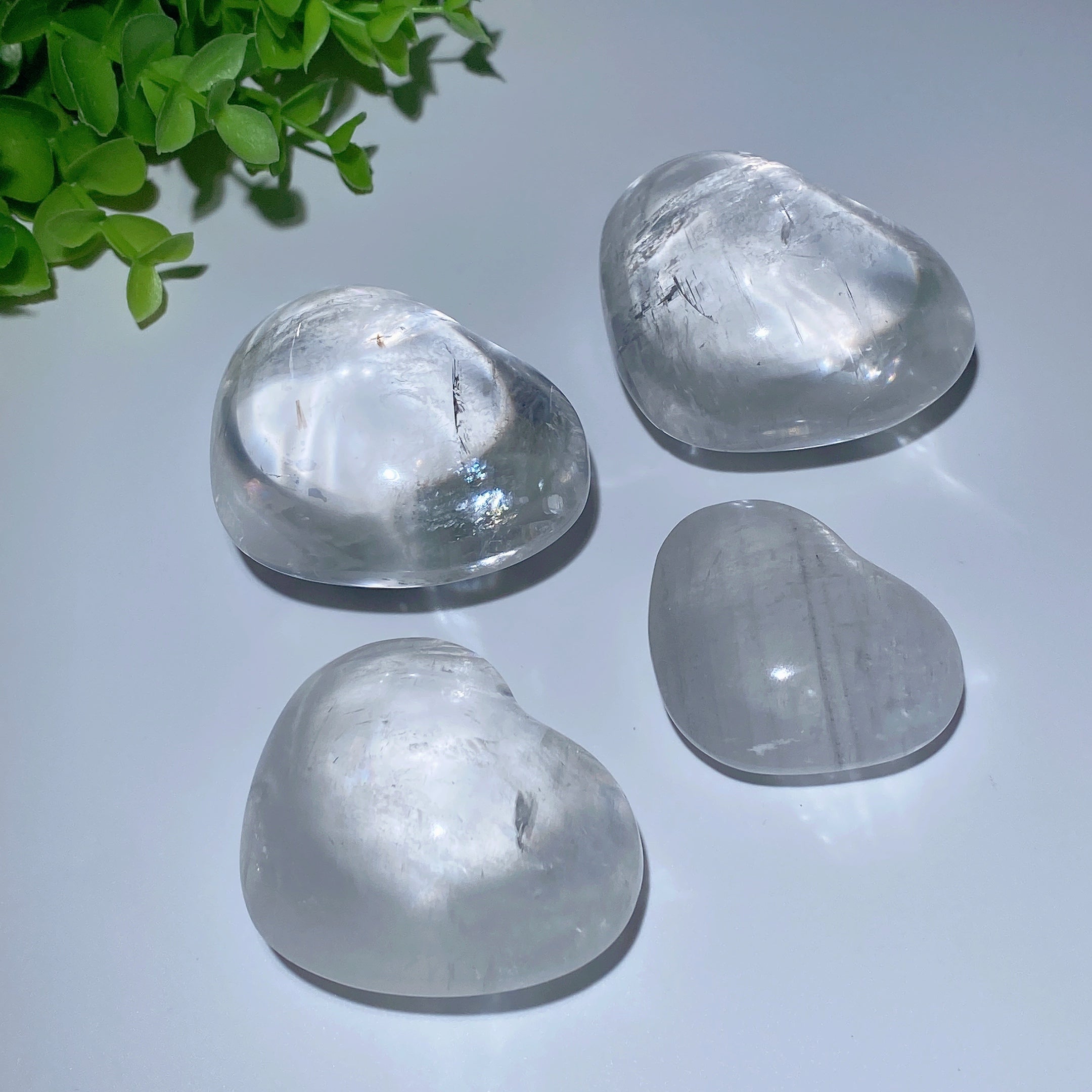 Calcite Heart Crystals 1.8-3" Carvings for Healing