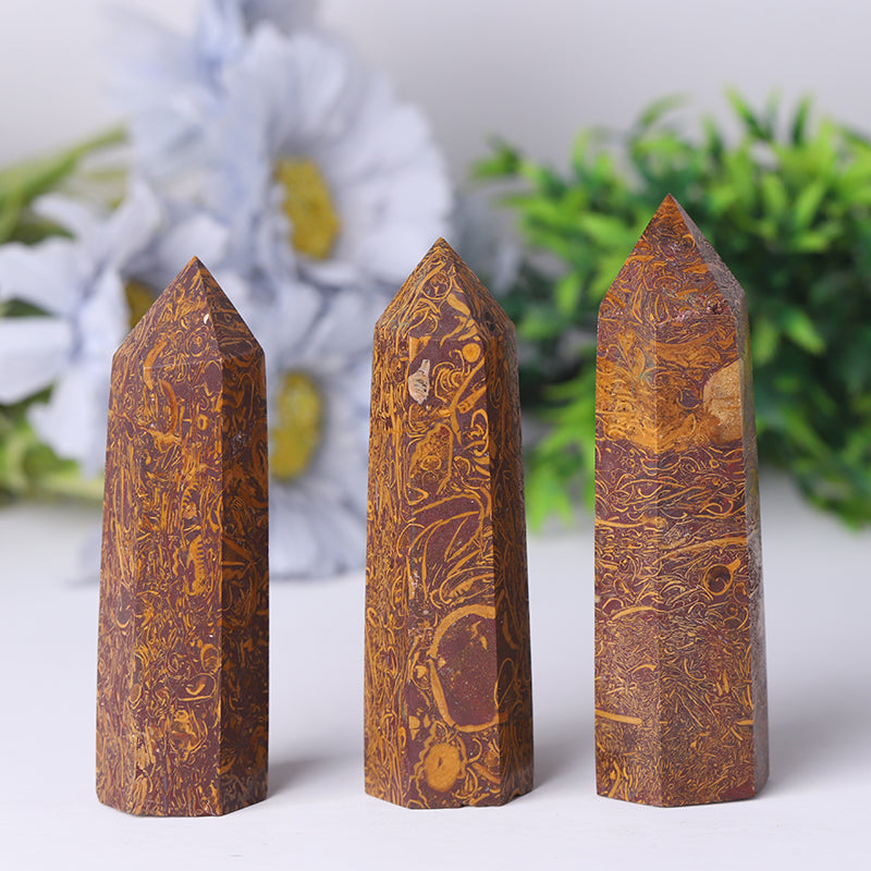 Calligraphy Jasper Crystal Towers 2.4-4.5 inch Healing Points