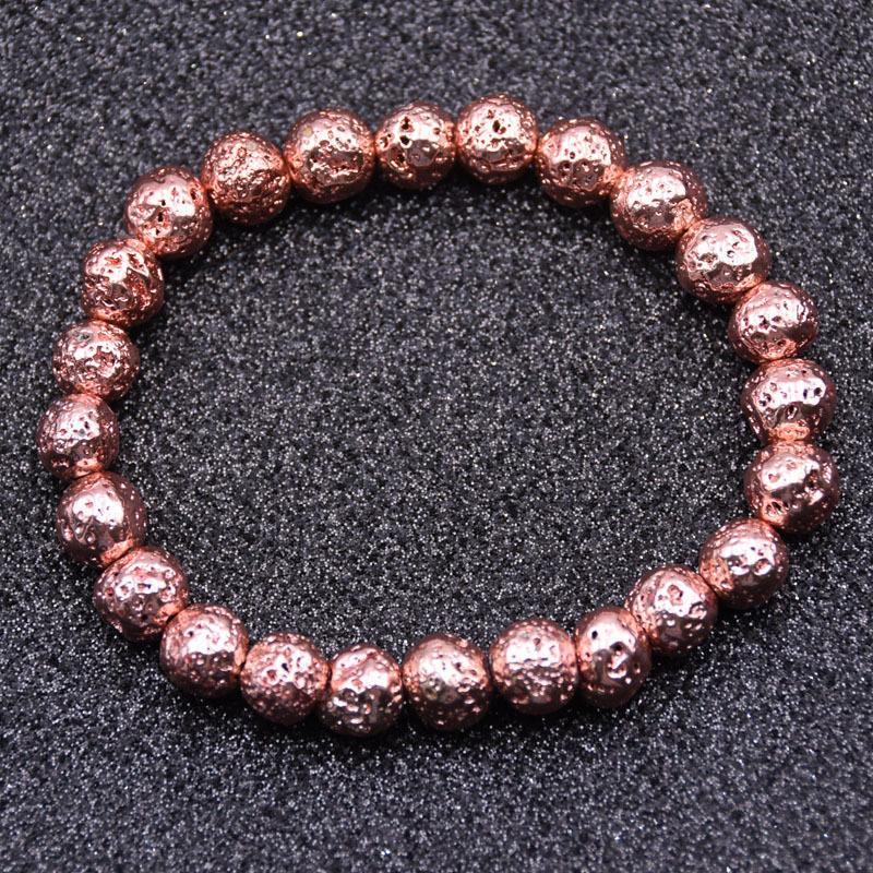 Bracelet apaisant en pierre de lave pour chakras