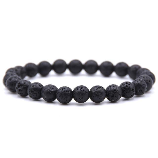 Bracelet apaisant en pierre de lave pour chakras