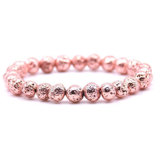 Bracelet apaisant en pierre de lave pour chakras
