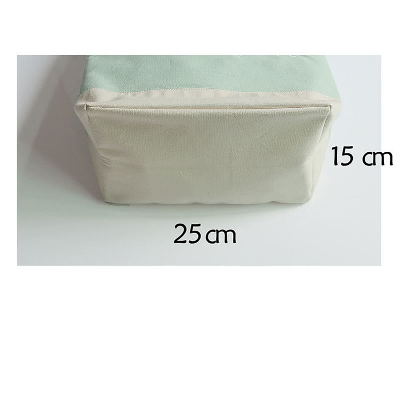 Sac fourre-tout en toile avec broderie de grue fleurie et de fleur de prunier