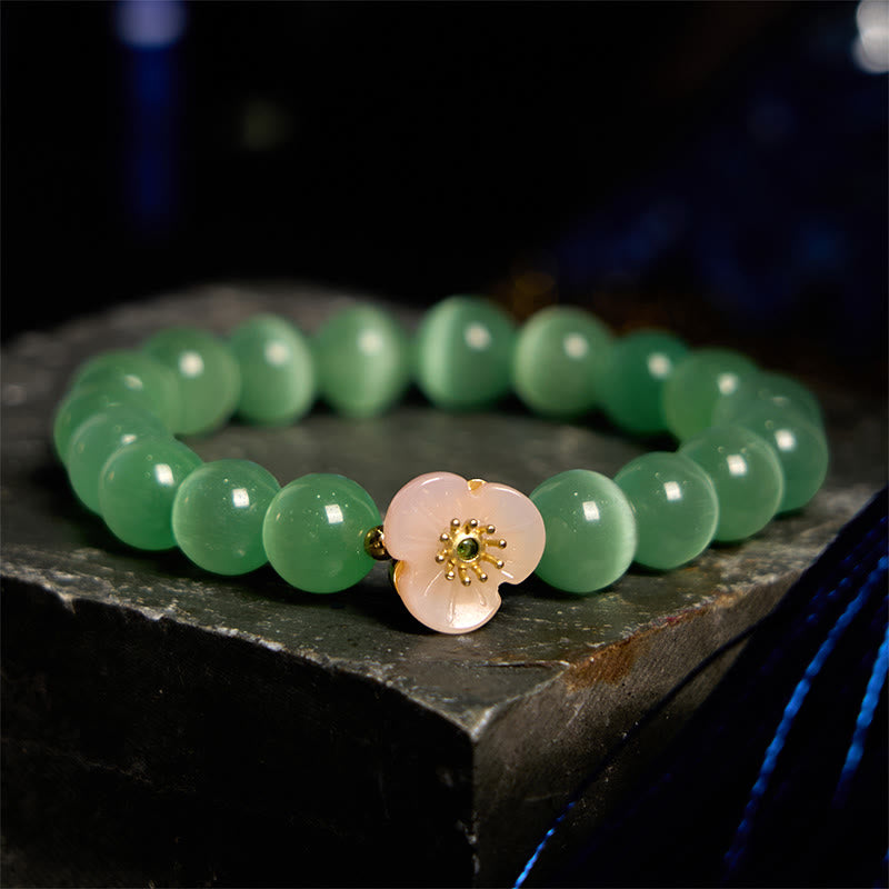 Bracelet d'amour en chrysobéryl œil de chat | Sons de guérison
