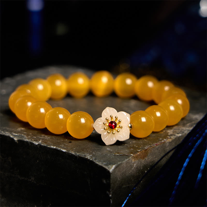 Bracelet d'amour en chrysobéryl œil de chat | Sons de guérison