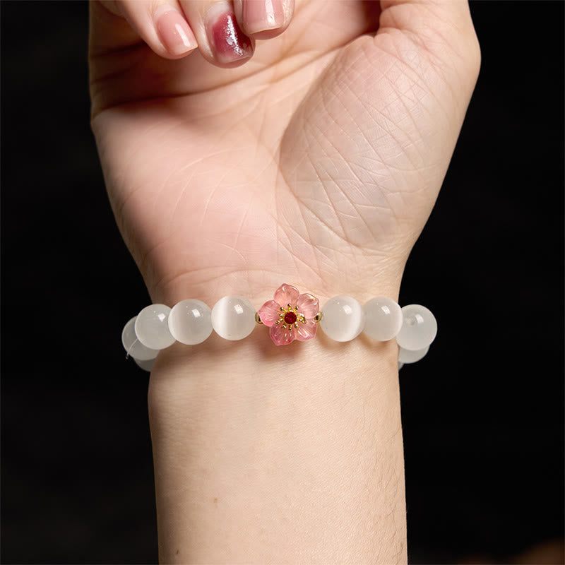 Bracelet d'amour en chrysobéryl œil de chat | Bijou de guérison unique