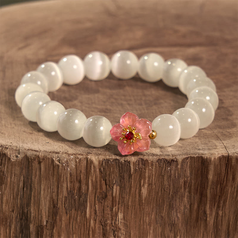 Bracelet d'amour en chrysobéryl œil de chat | Bijou de guérison unique
