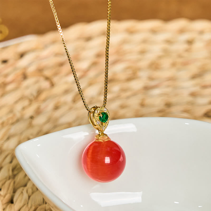 Collier œil de chat de confiance | Pendentif de protection spirituelle