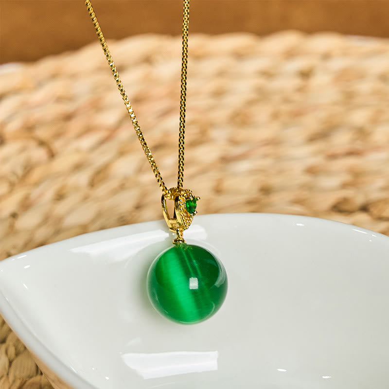 Collier œil de chat de confiance | Pendentif de protection spirituelle