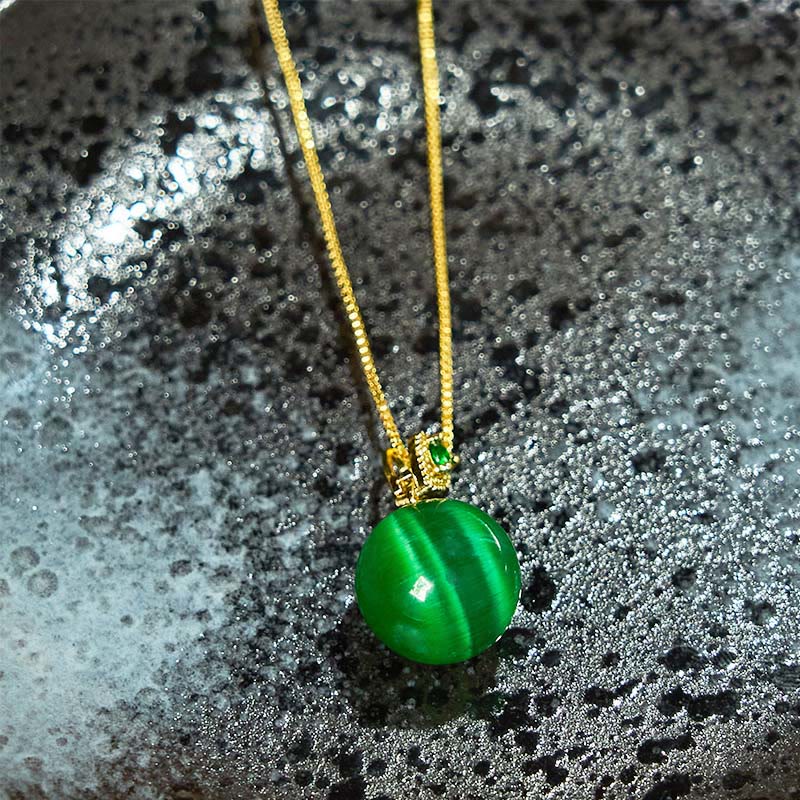 Collier œil de chat de confiance | Pendentif de protection spirituelle