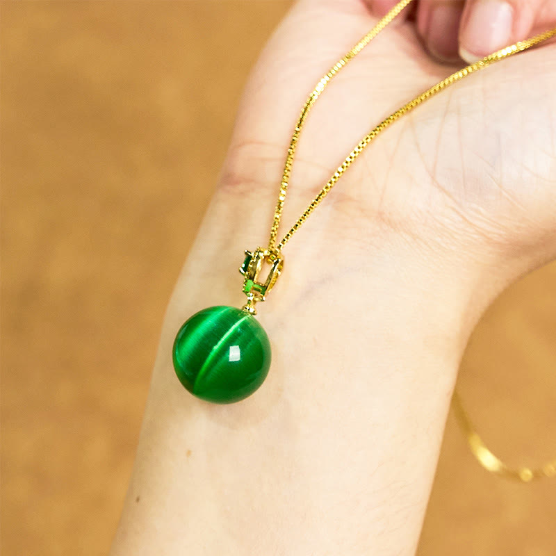 Collier œil de chat de confiance | Pendentif de protection spirituelle